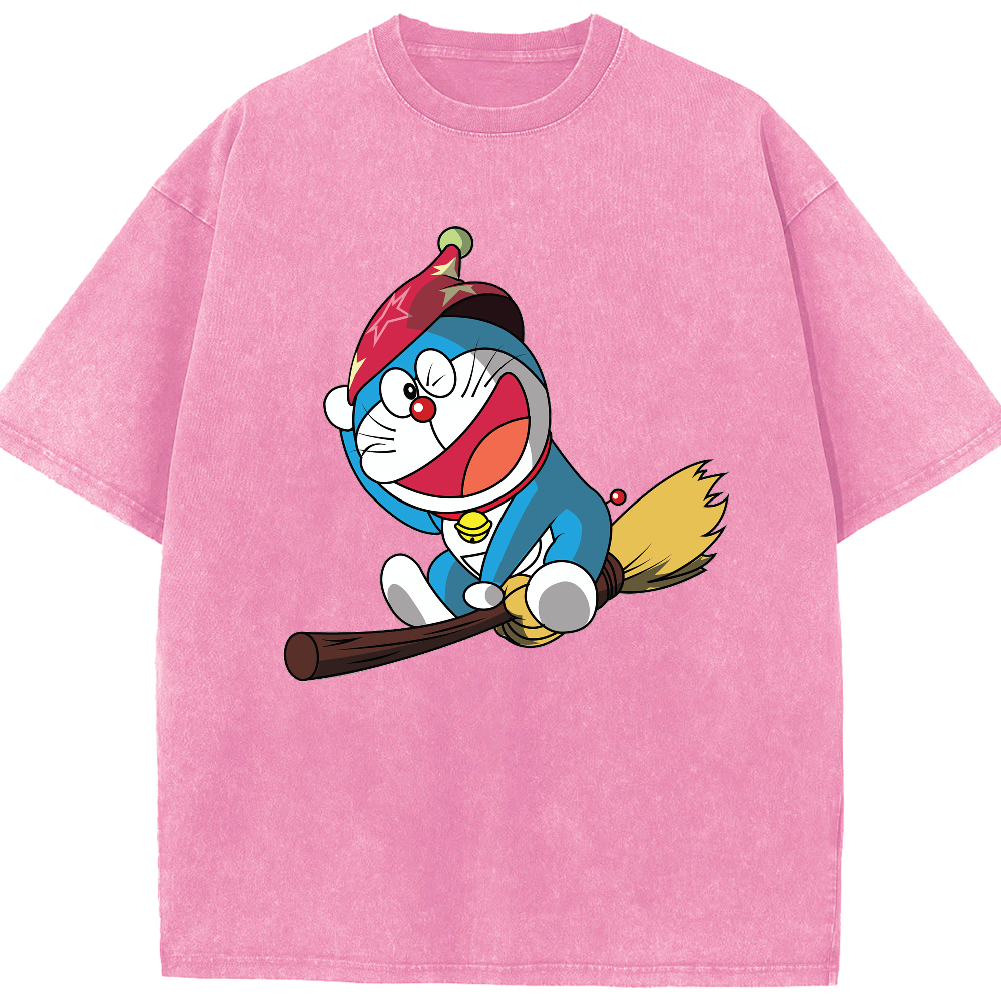 （画像用） ドラえもん Doraemon 綿100% ヴィンテージ風 半袖Tシャツ（フロントプリント）
